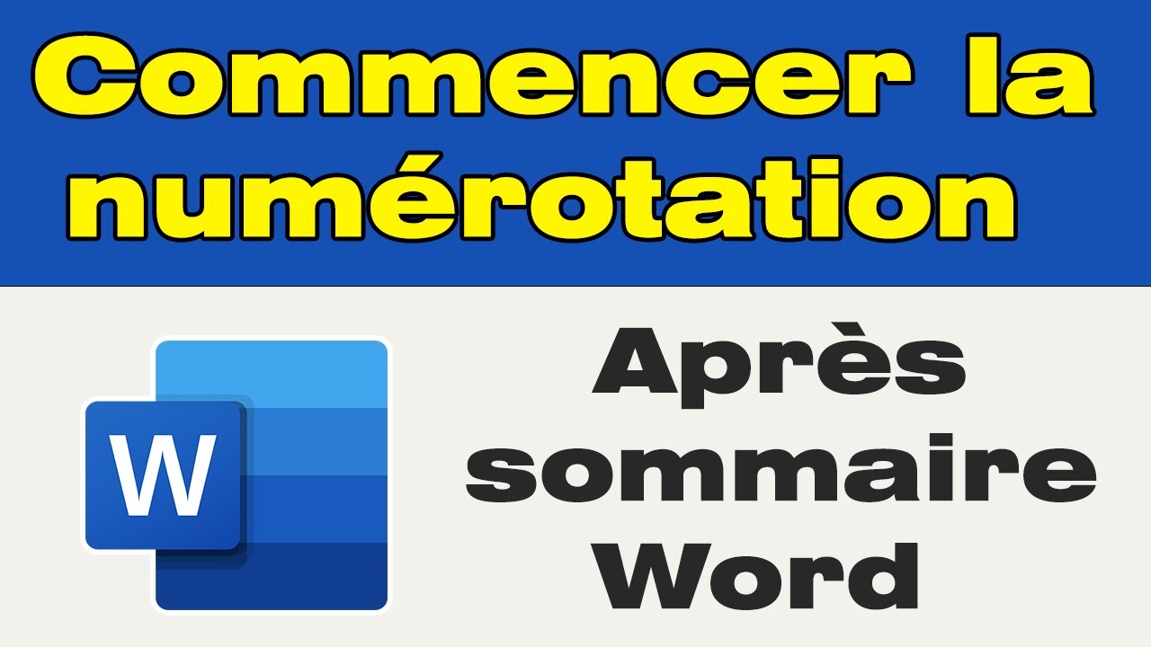Numérotation Page Sauter Page De Garde Et Sommaire Word 2010 Comment commencer la numérotation des pages après le sommaire Word