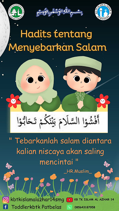 #hadits tebarkanlah salam #hadits #mutiarahadits #kbtk14