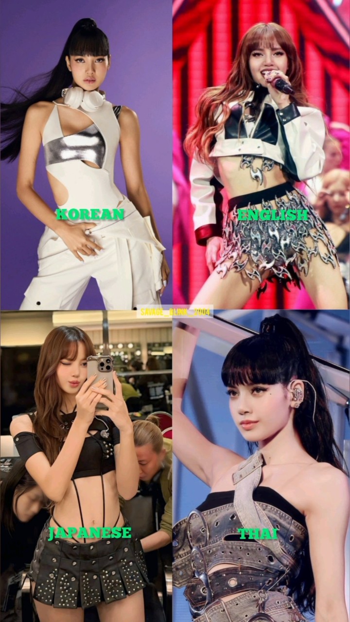 LISA RAP COMPILATION IN DIFFERENT LANGUAGES #lisa #jennie #jisoo #rosé #blackpink #shorts