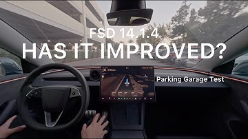 FSD 14.1.4 First Drive + Impressions with Parking Garage Test