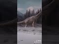 Dinosaurio en la nieve ❄️❄️❄️