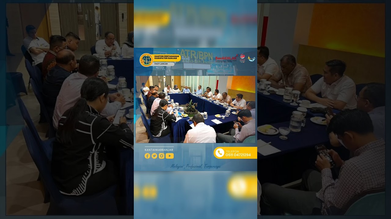 Rapat  Pembahasan Proses Pendaftaran Cassie, Roya dan Pemecahan \Penerbitan Sertipikat Hak