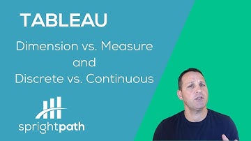 TABLEAU: Dimensions vs. Measures, Discrete vs. Continuous