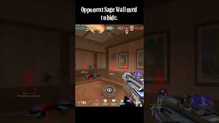 Opponent sage wall #valorantgameplay #valorant #valorantclips #1v5ace