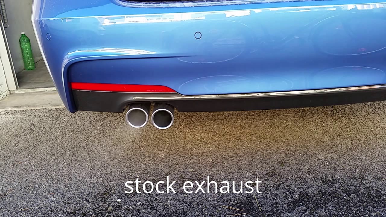 BMW 320i ///M F30 M Performance Exhaust (330i exhaust) - YouTube