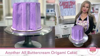 Another All Buttercream Origami Cake! by Christina Cakes It 459 views 2 years ago 7 minutes, 17 seconds