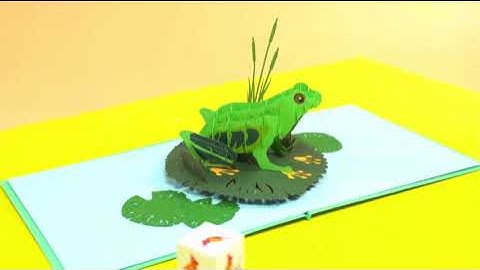 3D pop up card with the latest animals | Cut Pop Up