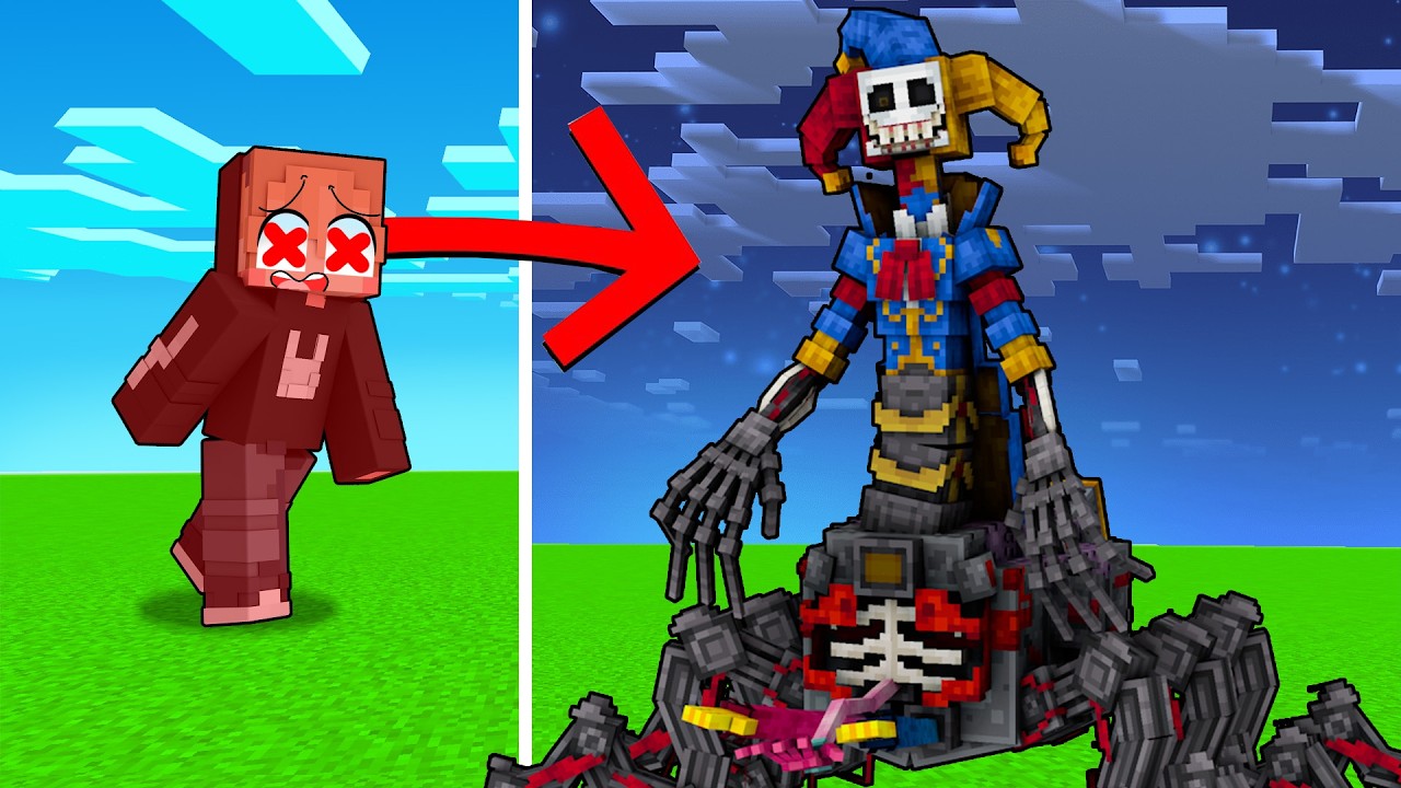 MINECRAFT TAPI SETIAP KENA DAMAGE BERUBAH JADI KARAKTER POPPY PLAYTIME!!