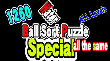 Ball Sort Puzzle Special Level after Level 1260 / Lock Ball and Key Ball and Question Mark Ball