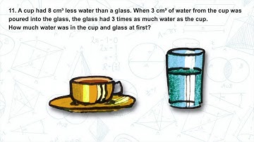 Singapore Math Model Drawing Question Explained