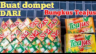 Cara membuat dompet dari plastik kemasan bungkus teajus|dompet unik bungkus minuman