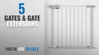 Top 10 Gates & Gate Extensions [2018]: Safety 1st Secure Tech Simply Close Metal Gate - White ...