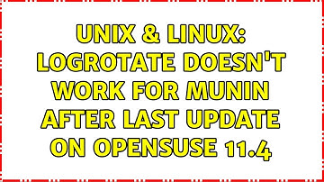Unix & Linux: logrotate doesn