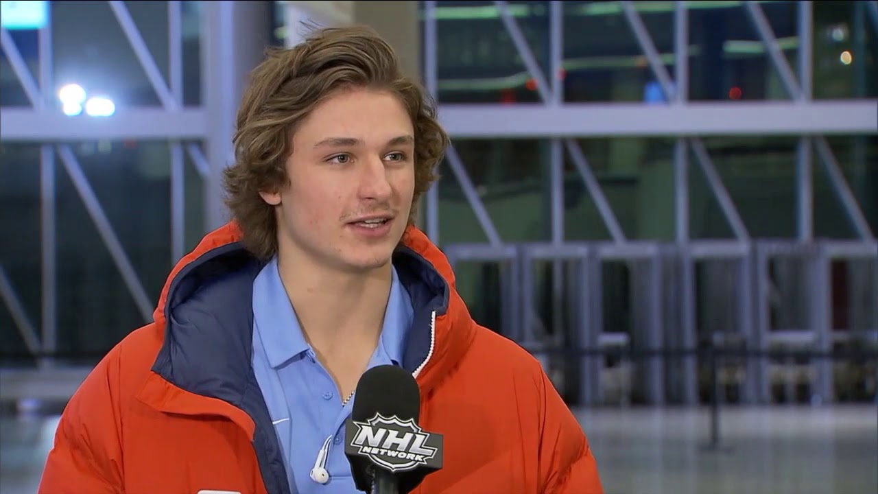 Team USA's Trevor Zegras Interview After 2 Goal Game vs Czech