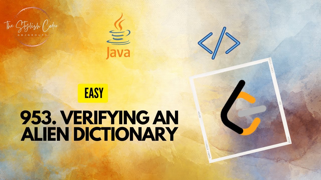 953. Verifying an Alien Dictionary953. Verifying an Alien Dictionary ...