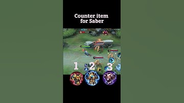 How to counter Saber using item! #mlbb #mobilelegend