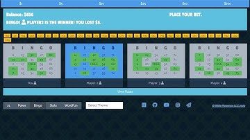 JavaScript "BINGO" in less than 300 lines of code