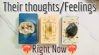 ❤️‍🔥Their Current thoughts and Feelings for you❤️‍🔥🔮 Pick a Card Tarot reading🔮