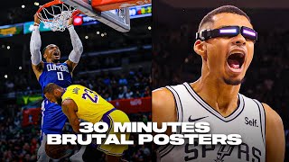 30 Minutes of BRUTAL POSTER DUNKS from 2023-24 NBA Season 🤯