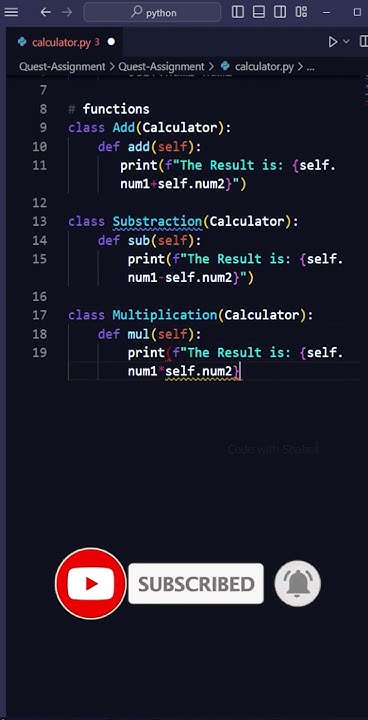 CALCULATOR PROJECT USING PYTHON FOR BEGINNERS || CODE WITH SHAHUL ...