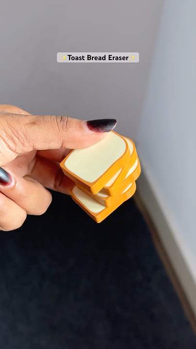 Yummy Toast Bread Eraser 🌷✨🎀#eraser #kawaii #stationery #stationary #cute #mini  #schoolsupplies