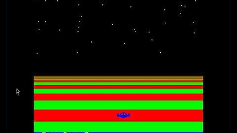 Oric high resolution sprite - first test with rolling landscape