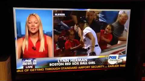 RedSox BallGirl Lynn Herman