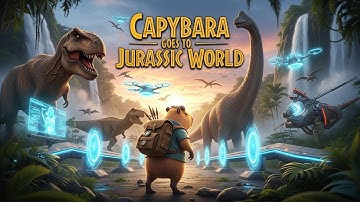 Capybara Khám Phá Công Viên Khủng Long – Cuộc Phiêu Lưu Gay Cấn Trong Thế Giới Tiền Sử #capy