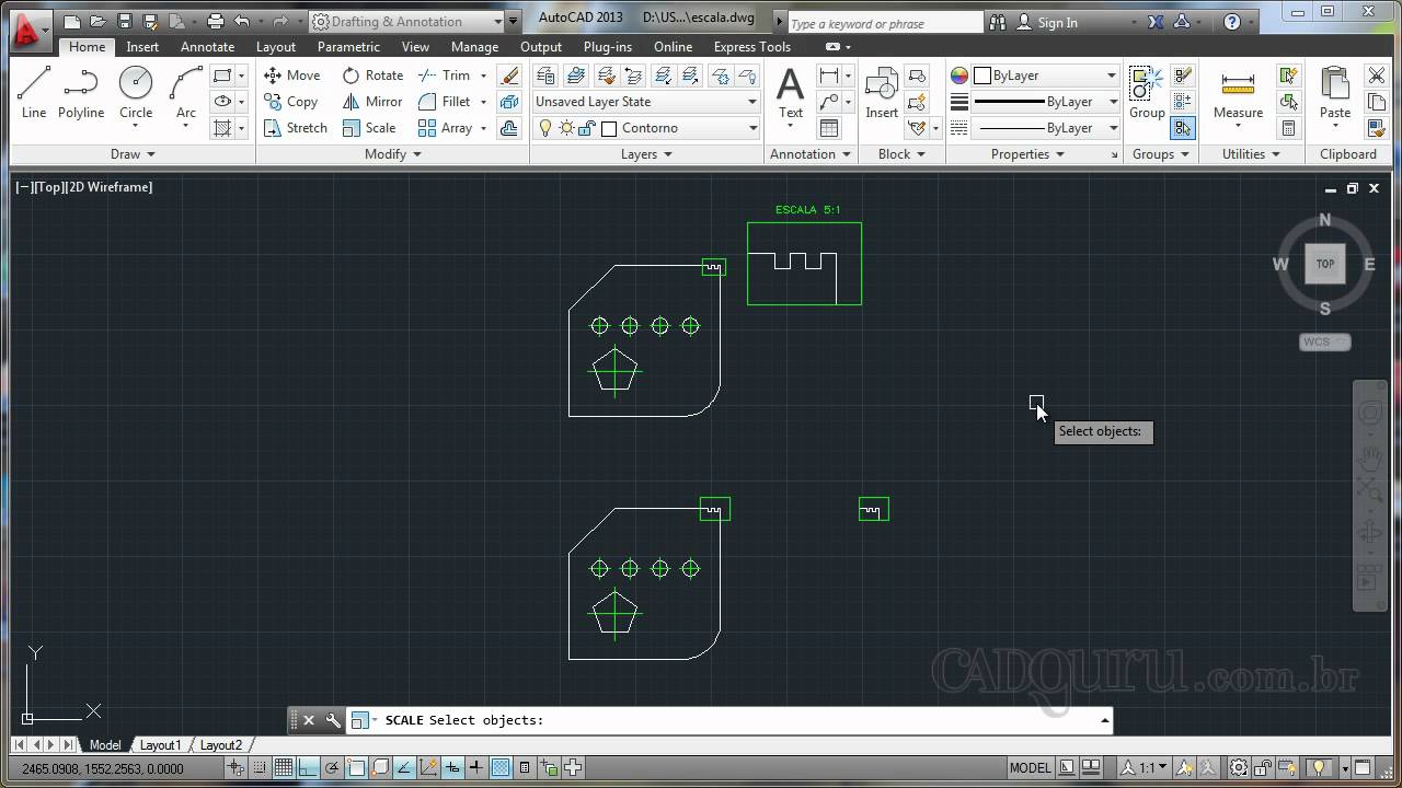 Como Alterar A Escala De Um Desenho No Autocad