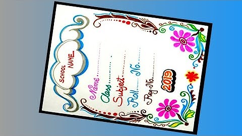 Project file cover page design.// Project khata cover page design.// Tarun Art.