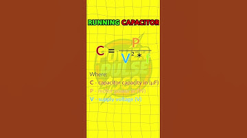 How to Calculate the value of Running Capacitor for A Motor. #motor capacitor