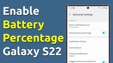 How To Display Battery Percentage on Samsung Galaxy S22 Ultra (2 Easy Methods)