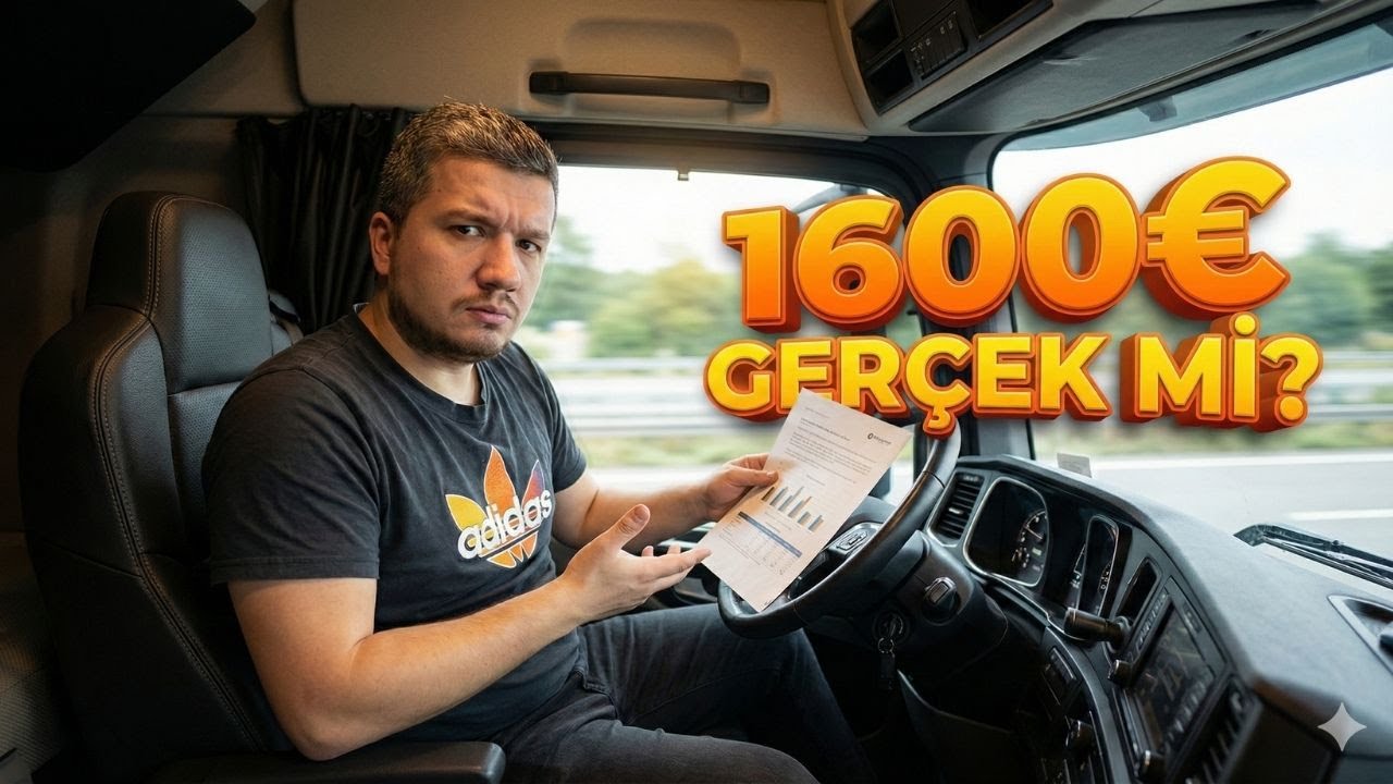 Almanya’da Tır Şoförlerinin Gerçek Maaşları 2025 (Cevap Videosu)