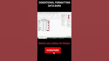 Conditional formatting data bars. #exceltipsandtricks #excelhacks