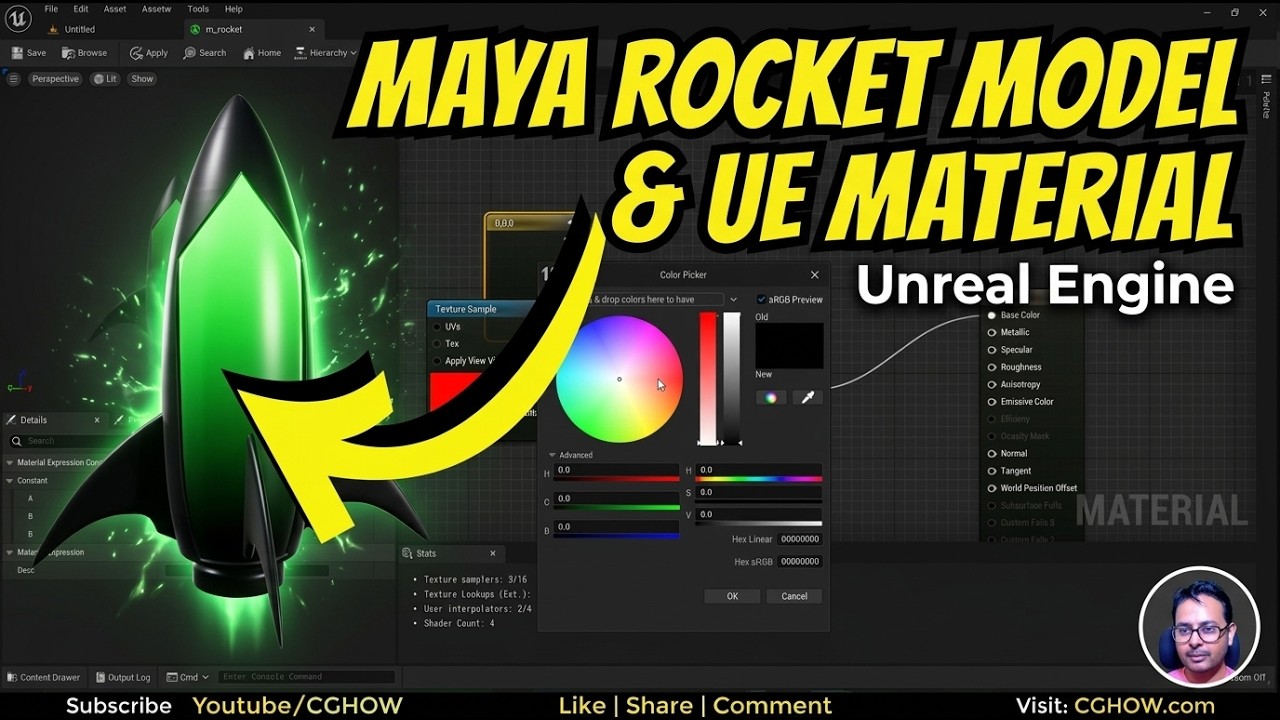 FBX Export from Maya to Unreal Engine Materials - YouTube
