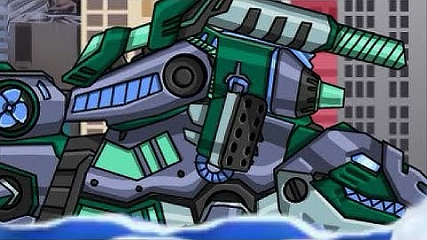 Dino Robot Mosasaurus - Whale shape - Game Show - Game Play - 2015 - HD