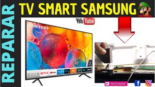 Como Reparar Televisor Smart  Samsung Mod Un58TU8000K Sin Imagen Prende Y Se Apaga
