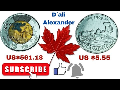 2 Dollars De Canadá Por US $ 561.18 De 2021 Y US $ 5.55 Moneda De 1999