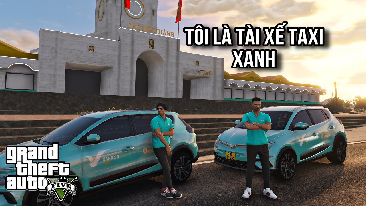 GTA V # Một Ngày Lái Xe Taxi Điện 