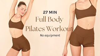 27 Min Full Body Sculpt Pilates Workout | No Equipment needed | Sanne Vloet
