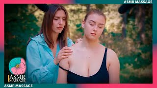 ASMR Outdoor Shoulders Massage in nature by Olga