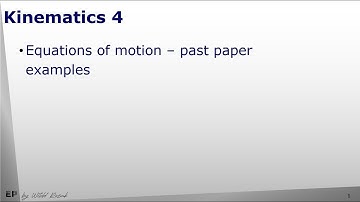 Kinematics part 4 - seven examples from CIE past papers