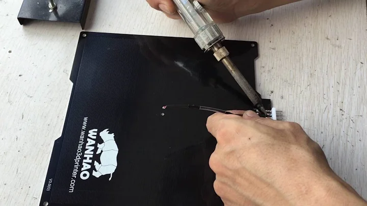 How to repair the Wanhao D6 HBP thermistor?
