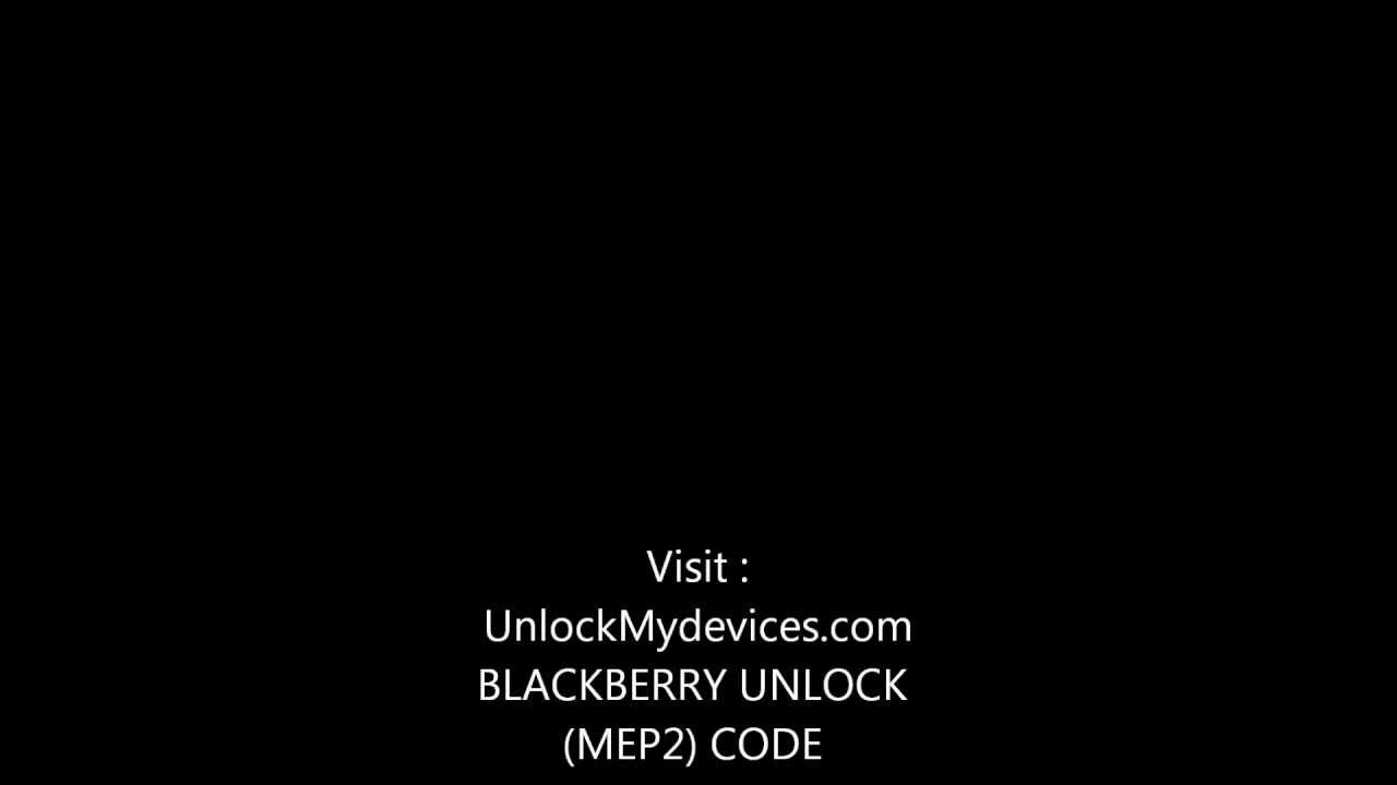 Free blackberry Unlock Code!!!..BlackBerry How To Enter MEP2 Code ...