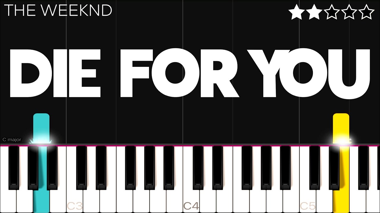 The Weeknd - Die For You | EASY Piano Tutorial