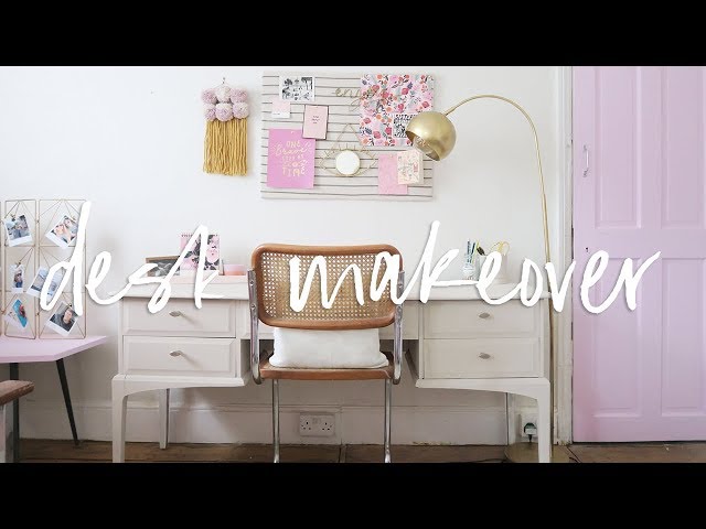 Desk Makeover & DIY Home Decor | Upcycled Furniture and Homeware for my Office | ad