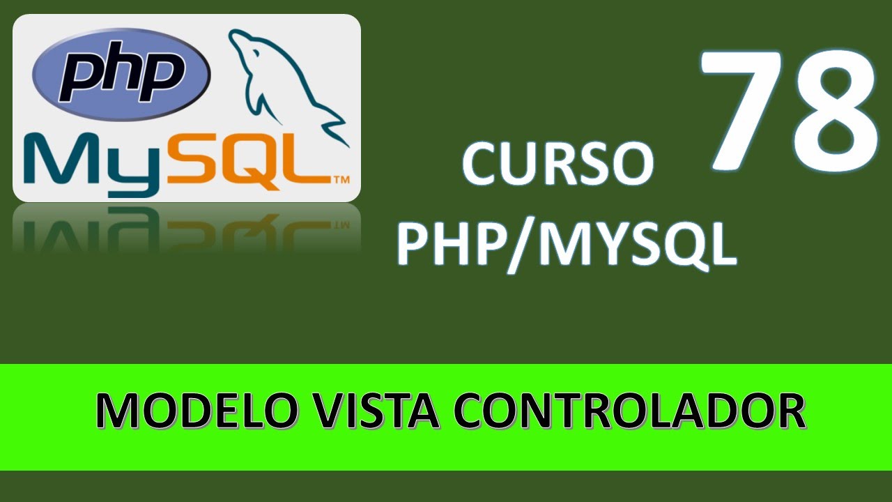 Curso PHP MySql. Modelo Vista Controlador I. Vídeo 78 - YouTube