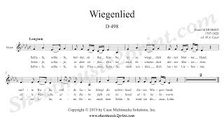 Schubert Wiegenlied, D 498 - D Flat Major