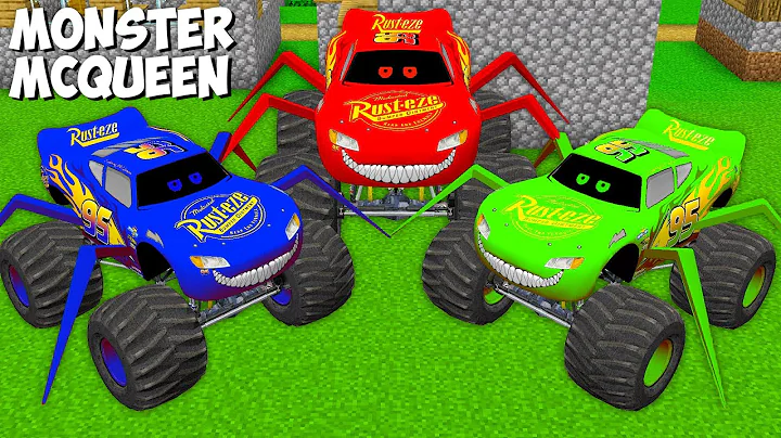 I Found Real Monster SPIDER MCQUEEN EXE in Minecraft ! NEW LIGHTNING MCQUEEN EXE !