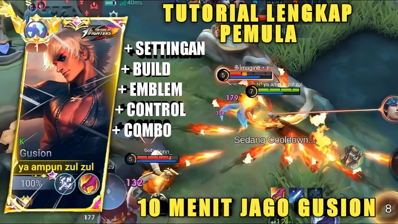 Tutorial Mobile Legend TUTORIAL LENGKAP GUSION UNTUK PEMULA, 10 MENIT LANGSUNG JAGO, TUTORIAL ...